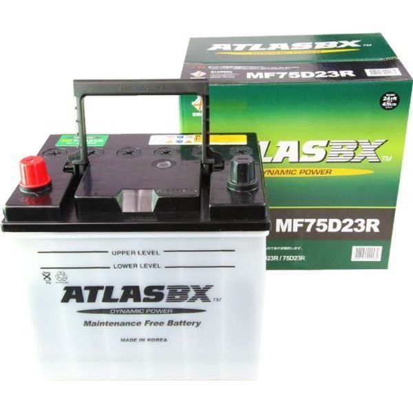 【カー用品】ATLASBX 国産車バッテリー Dynamic Power AT 75D23R 1個（直送品）