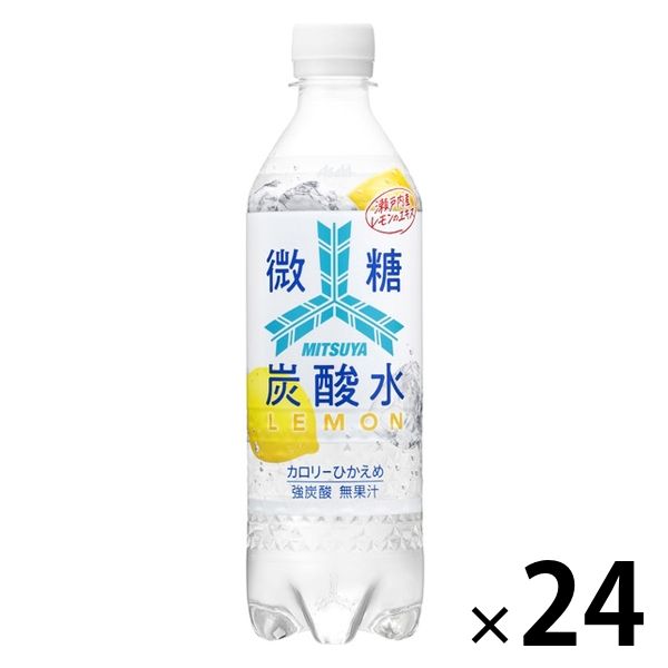 アサヒ飲料 三ツ矢微糖炭酸水レモン 490ml 1箱（24本入）
