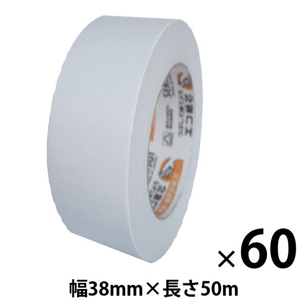 【ガムテープ】 カラークラフトテープ No.500WC 幅38mm×長さ50m 白 積水化学工業 1箱（60巻入）