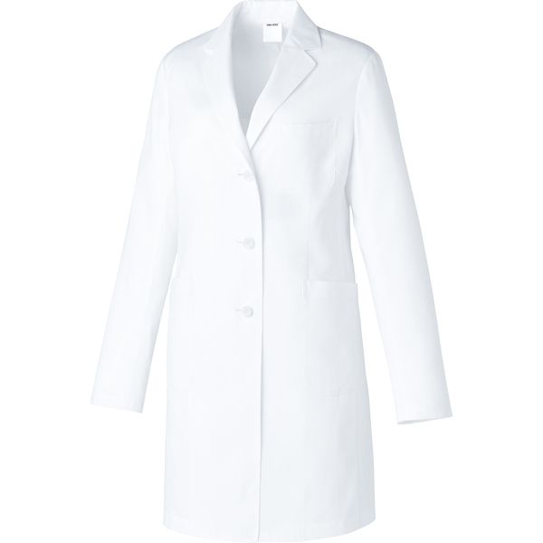チトセ ドクターコート (長袖) 女性用　ホワイト　LL UN-0200 1枚（取寄品）