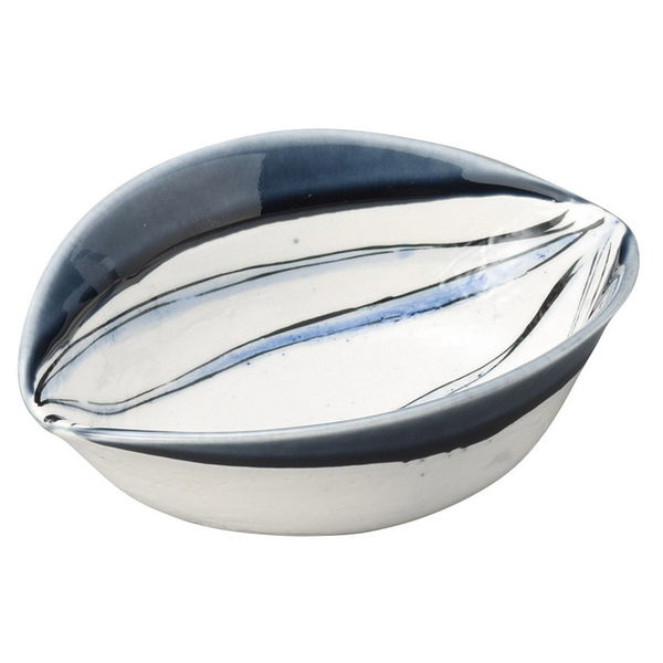 陶雅 小鉢 藍釉しずく型小鉢 [2個入] tga-5718-022（直送品）