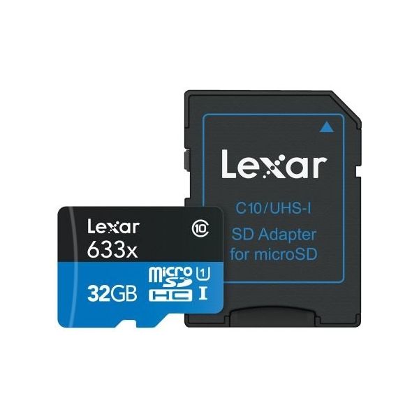 Lexar マイクロ SD 32 GB あり Class 10， UHS-1 U1 LSDMI32GBBEU633A（直送品）