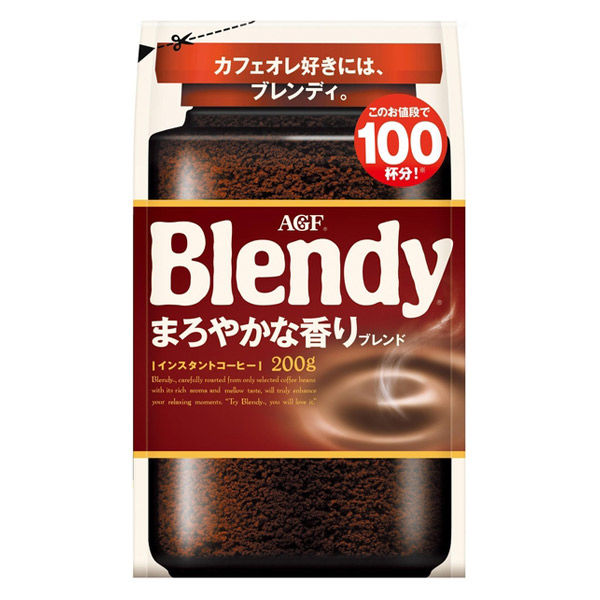 【インスタントコーヒー】味の素AGF ブレンディ まろやかな香りブレンド 1袋（200g）