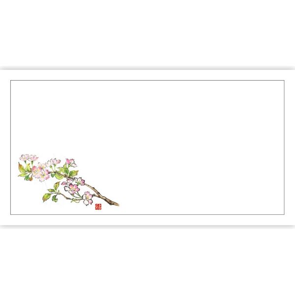 ササガワ 箸置きマット 山桜 41-11123 1冊（100枚入）（取寄品）