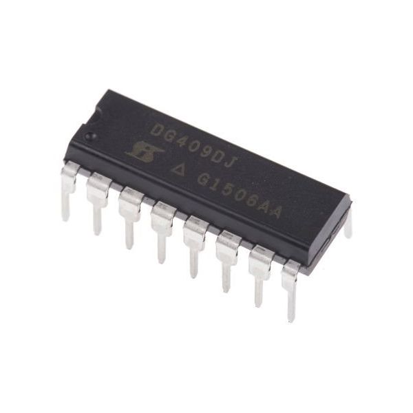 Vishay アナログスイッチスルーホール±2電源 単一電源 デュアル4:1 15～28V 16-Pin PDIP DG409DJ-E3（直送品）