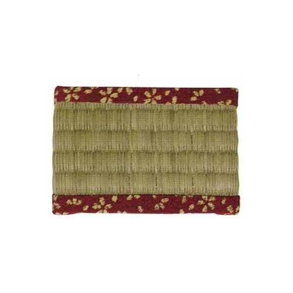 シンメ い草の畳マグネット[キナリ/赤　桜]　3個セット K01-26-00011-3SET 1個（直送品）