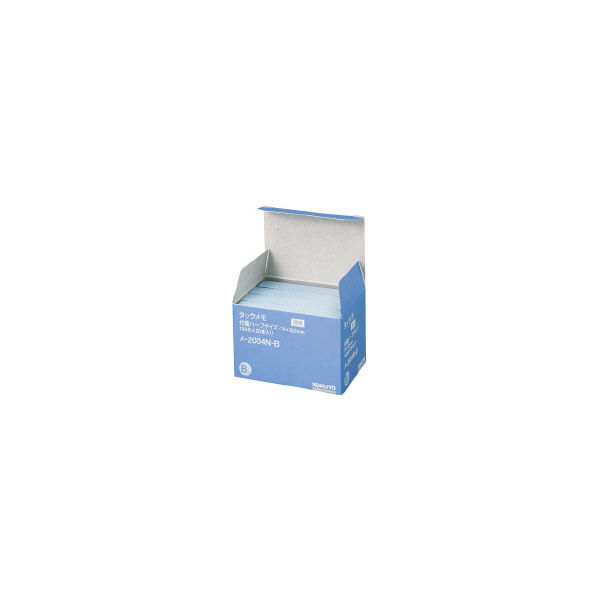 コクヨ（KOKUYO） タックメモ お徳用 ふせん 74×12.5 青 メ-2004N-B 1セット（8000枚：2000枚×4箱）（直送品）