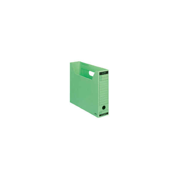 コクヨ　ファイルボックス-FS　＜Bタイプ＞　A4ヨコ　背幅75mm　緑　A4-SFBN-G　1セット（6冊）