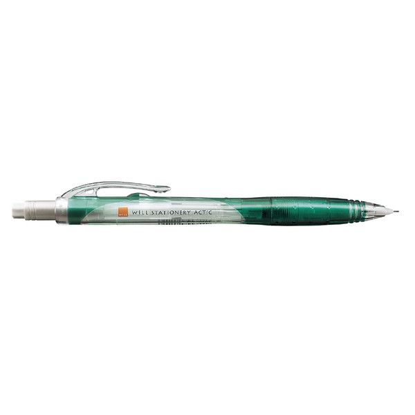 コクヨ（KOKUYO） WiLLACTICシャープペン 緑 ロング消しゴム付き F-WPS100G 1セット（50本入）（直送品）