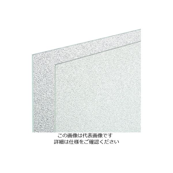 光 スチロール透明マット板1000×2000×2.4mm PSWM-2011 1セット(3枚) 217-7988（直送品）