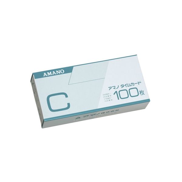 アマノ 標準タイムカードC 100枚入 5箱 Cカード 1セット（直送品）