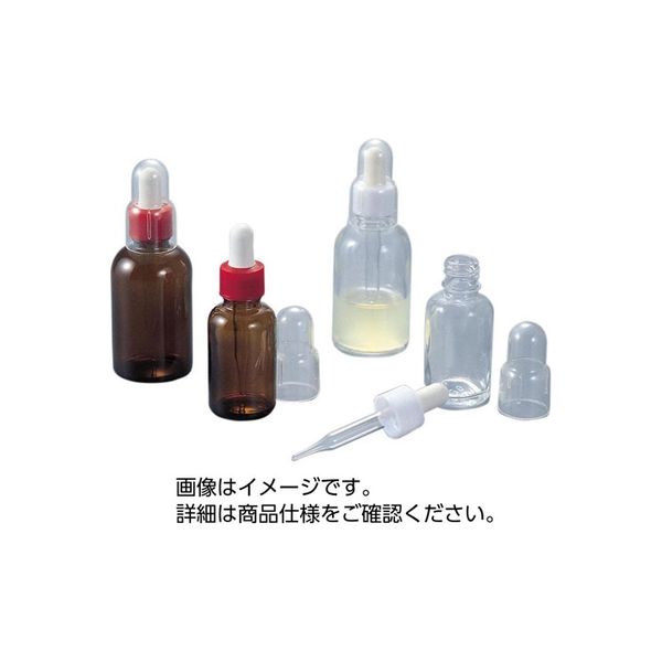 丸型スポイト瓶 シリコンゴム仕様 RS-30SW 30mL 透明 24本 37400020 1組(24個) マルエム（直送品）