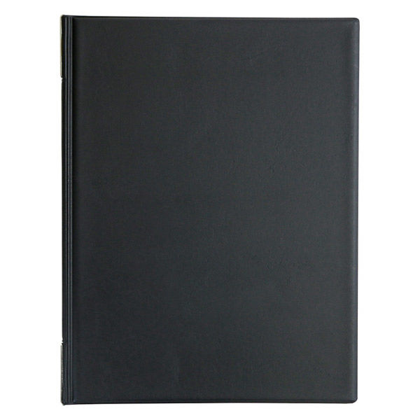 ハピラ 抗菌PVC製メニューファイル 黒 ASMT-KOMF-BK 1冊
