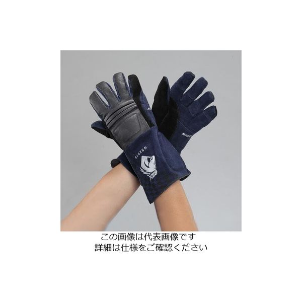 エスコ [M]手袋(溶接用・牛革) EA353AT-106 1双（直送品）
