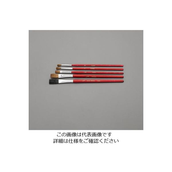 エスコ [5本組] 画筆(ラクダ毛) EA109MT-5 1セット(10組:1組×10セット)（直送品）