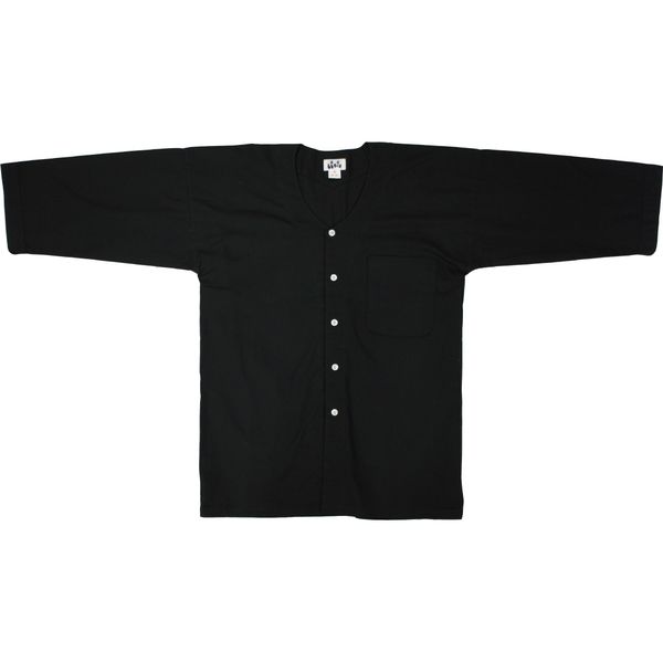 【和装小物・祭り用品】東京いろは ダボシャツ 黒 大(L)サイズ 2563238003 1着（直送品）