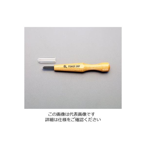 エスコ 4.5mm 彫刻刀(丸型/パワーグリップ) EA588NA-4.5 1セット(10本)（直送品）