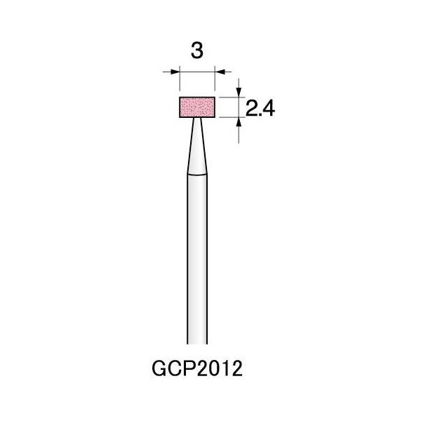 アルゴファイルジャパン PA砥石(軸付砥石ピンクアランダム) GCP2012 12個 1セット(60個:12個×5パック)（直送品）