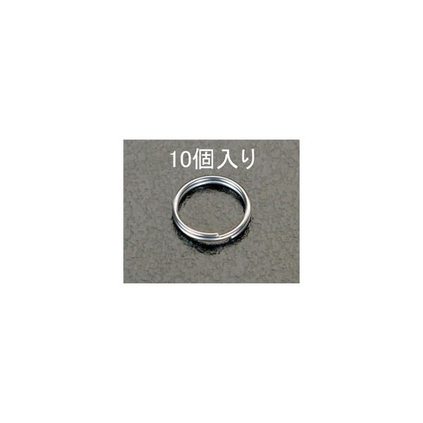 エスコ 1.2x14mm 2重リング(ステンレス製/10個) EA638DP-6 1セット(400個:10個×40袋)（直送品）