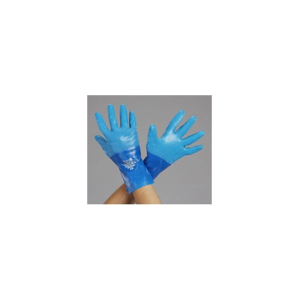 エスコ [LL] 手袋(透湿防水・ポリウレタン) EA354GE-4 1セット(10双)（直送品）