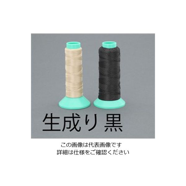 エスコ # 5 x100m 縫糸(ベクトラン製/生成) EA628AZ-4 1セット(5巻)（直送品）