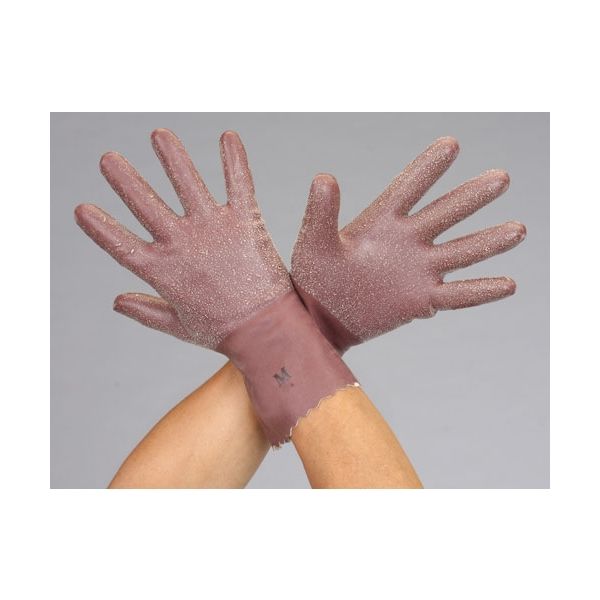 エスコ [M] 手袋(天然ゴム) EA354GE-61 1セット(10双)（直送品）