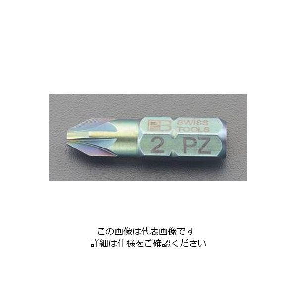 エスコ PZ4x25mm [Pozidriv]ドライバービット EA611PD-4 1セット(10本)（直送品）