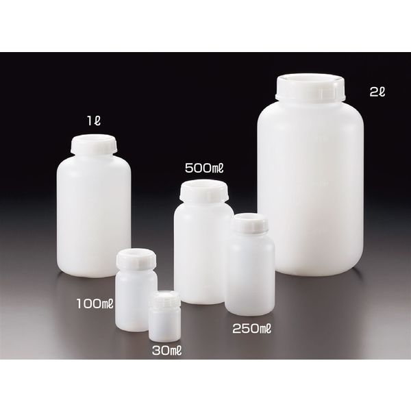 サンプラテック PE広口瓶 5L ※ケース販売(15本入り) 02089c 1箱(15本)（直送品）