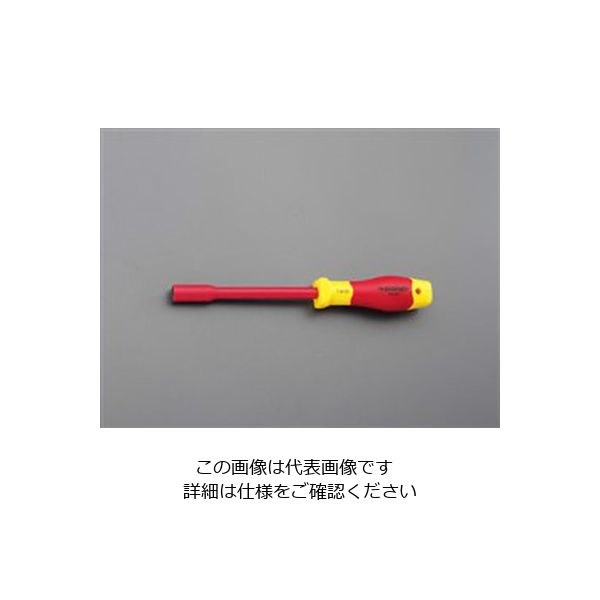 エスコ 5.0mm [Nut]ドライバー(絶縁) EA565SA-5 1セット(10本)（直送品）