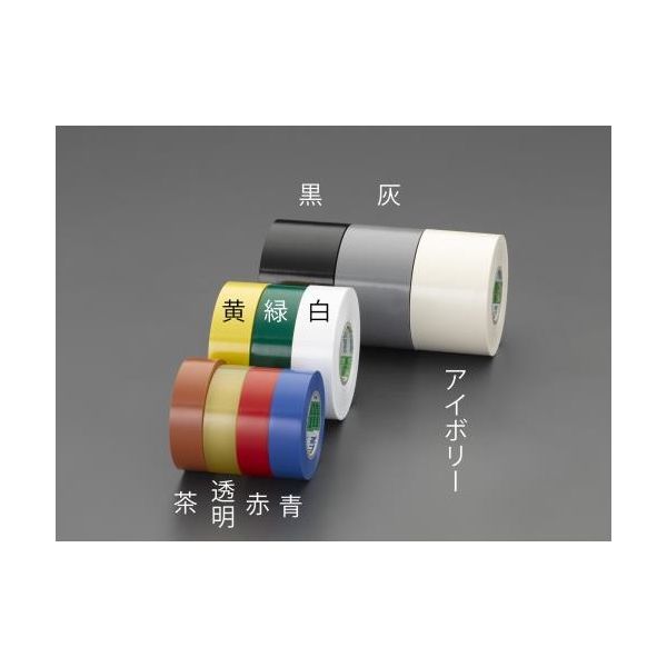 エスコ 25mmx20m ビニールテープ(黄/8巻) EA944NP-24A 1セット(32巻:8巻×4パック)（直送品）