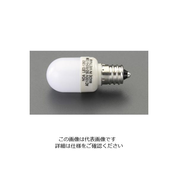 エスコ 0.9W/ E12 ナツメ球(LED) EA758ZA-81A 1セット(10個)（直送品）
