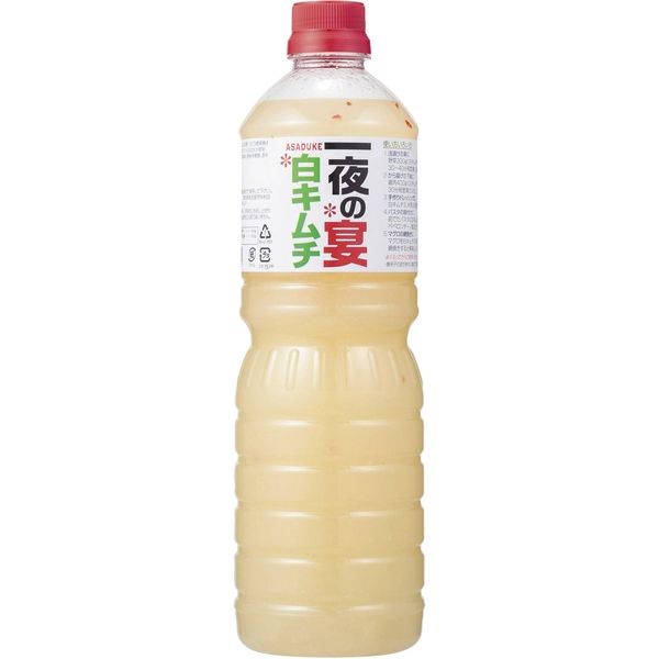 「業務用」 アサダ 一夜の宴白キムチ素 342955 １ケース　1000ml×12本　常温（直送品）