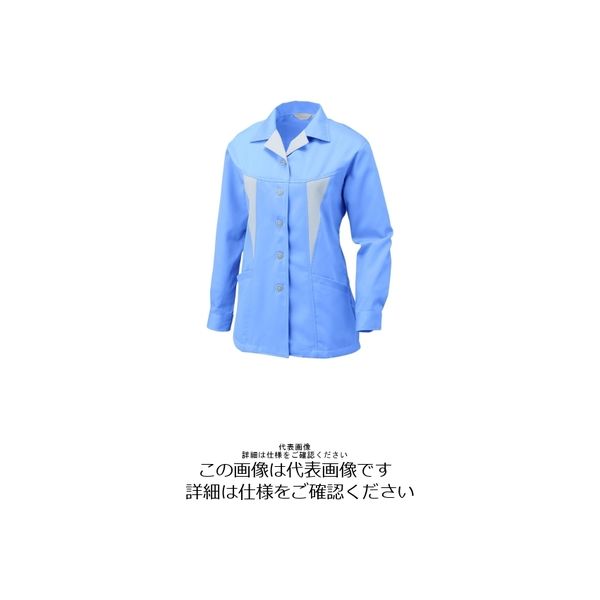 アルトコーポレーション 女性用長袖スモック ブルー 9号 BN-594-10-9 1枚（直送品）