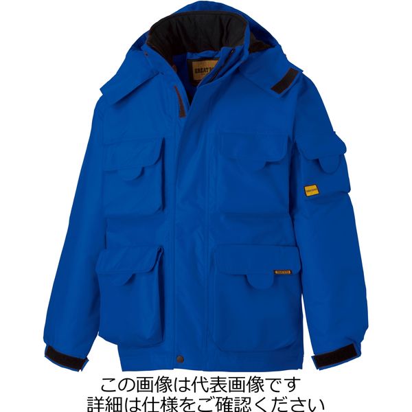 タカヤ商事 ハーフジャケット（フード付） ブルー 3L GR-1103-6-3L 1枚（直送品）