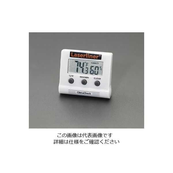 エスコ デジタル最高最低温度・湿度計(マグネット付) EA728AG-1 1セット(3個)（直送品）