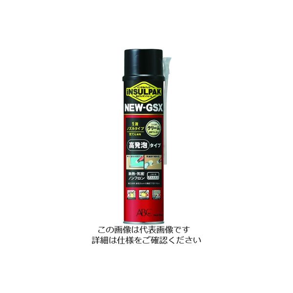 ABC 簡易型発泡ウレタンフォーム 1液ノズルタイプ インサルパック NEWーGSX 630ml フォーム色:クリーム NGSX 1本（直送品）