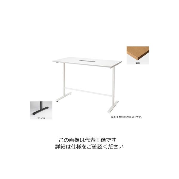 ナイキ 会議用テーブル (矩形・H1000) (配線ボックス付) MPH1575H-BMW 1台 214-2441（直送品）