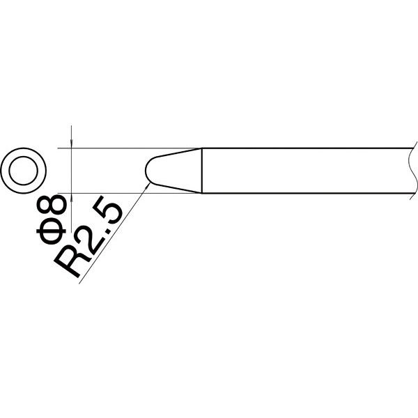 白光 ESS8 ステンドグラス用こて先 1本(1個)（直送品）