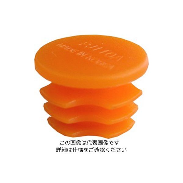 ジャロック パイプキャップ（オレンジ） PJ-110R 1セット（100個）（直送品）