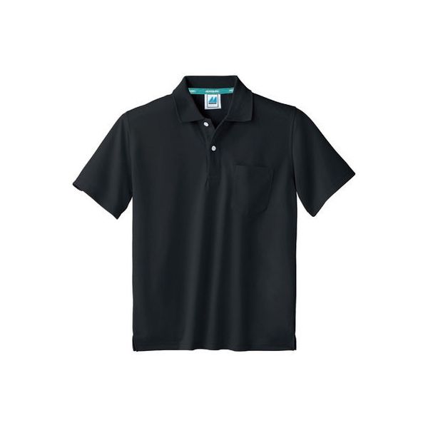 住商モンブラン ポロシャツ 兼用 半袖 黒 3L 32-5060 1枚