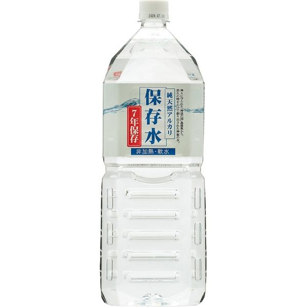 ケイ・エフ・ジー 純天然アルカリ　７年保存水　２Ｌ×６本入 4082128904 １箱（6本）（直送品）