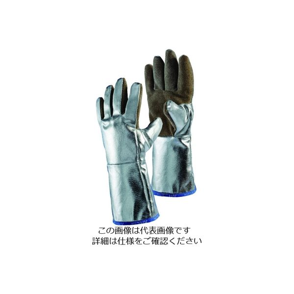 JUTEC 耐熱手袋 アルミナイズドレザー L H05LA238-W2-9 1双 206-3523（直送品）