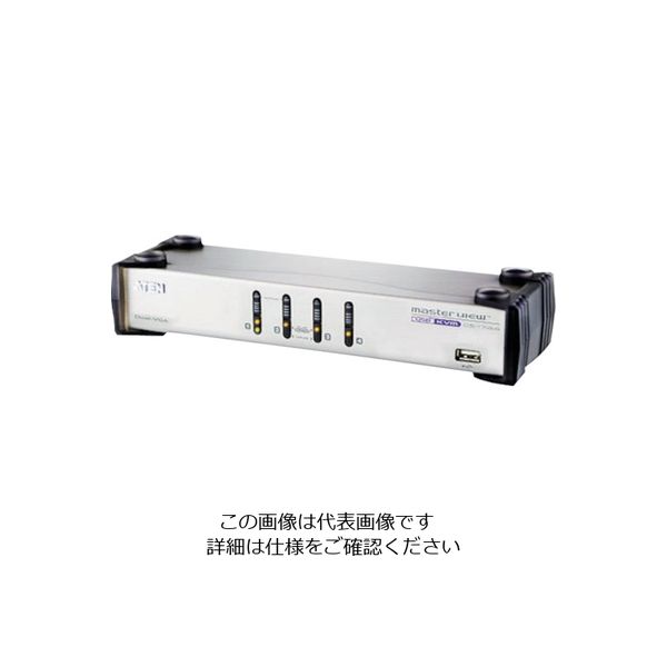 ATEN KVMスイッチ 4ポート/ USB/VGA/デュアルディスプレイ CS1744 1台 115-2981（直送品）