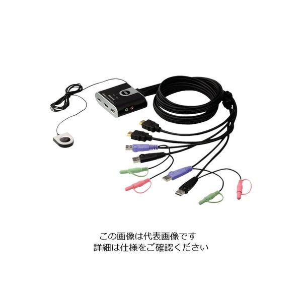 ATEN KVMPスイッチ 2ポート/HDMI/USB/オーディオ CS692 1台 115-2991（直送品）