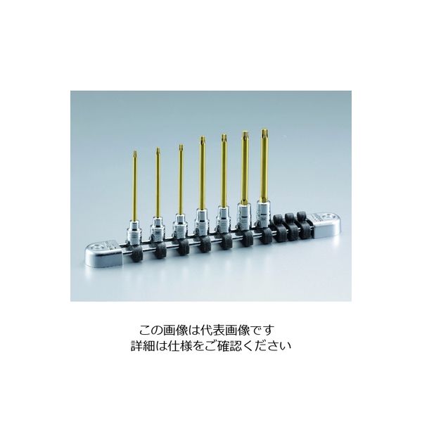 京都機械工具 ネプロス 6.3ロングトルクスビットセット(7コ組) NTQ4T07L 1セット 206-8712（直送品）
