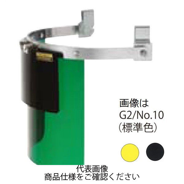 理研化学 ヘルメット装着用ダブル防災面 円筒型 差込金具 黄色/No.11 370W-ーY/#11 370W--Y/#11 1セット（2個）（直送品）