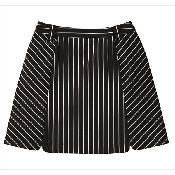 スカート 15号 黒×白 LSKL-1605-B6-15 サーヴォ（旧サンペックスイスト）（直送品）