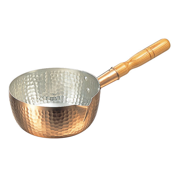 丸新銅器 銅 片口・打出 雪平鍋 21cm 0180800（取寄品）