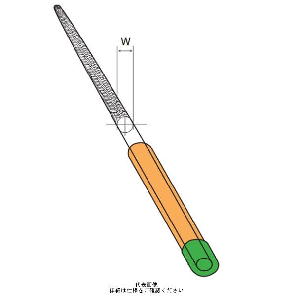 ツボサン 組ヤスリ 5本組 丸 荒目 MA00501 1組(5本)（直送品）