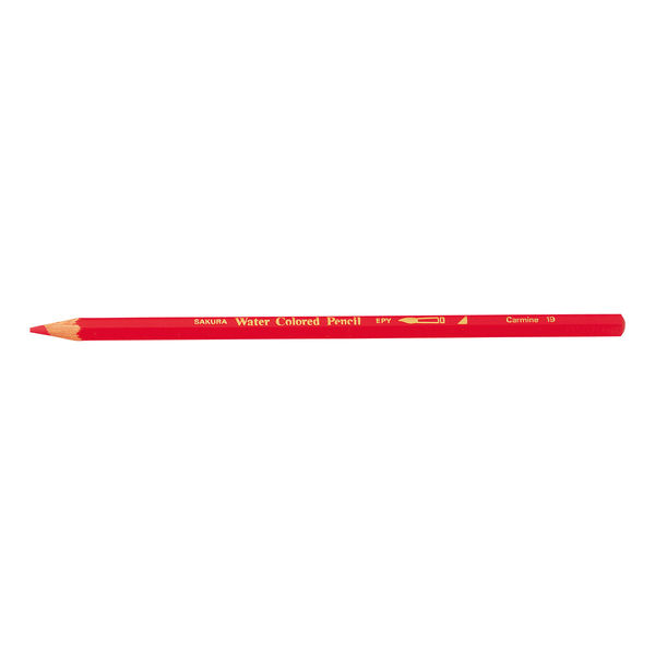 サクラクレパス 水彩色鉛筆カーマイン JEPY#19 10個（直送品）